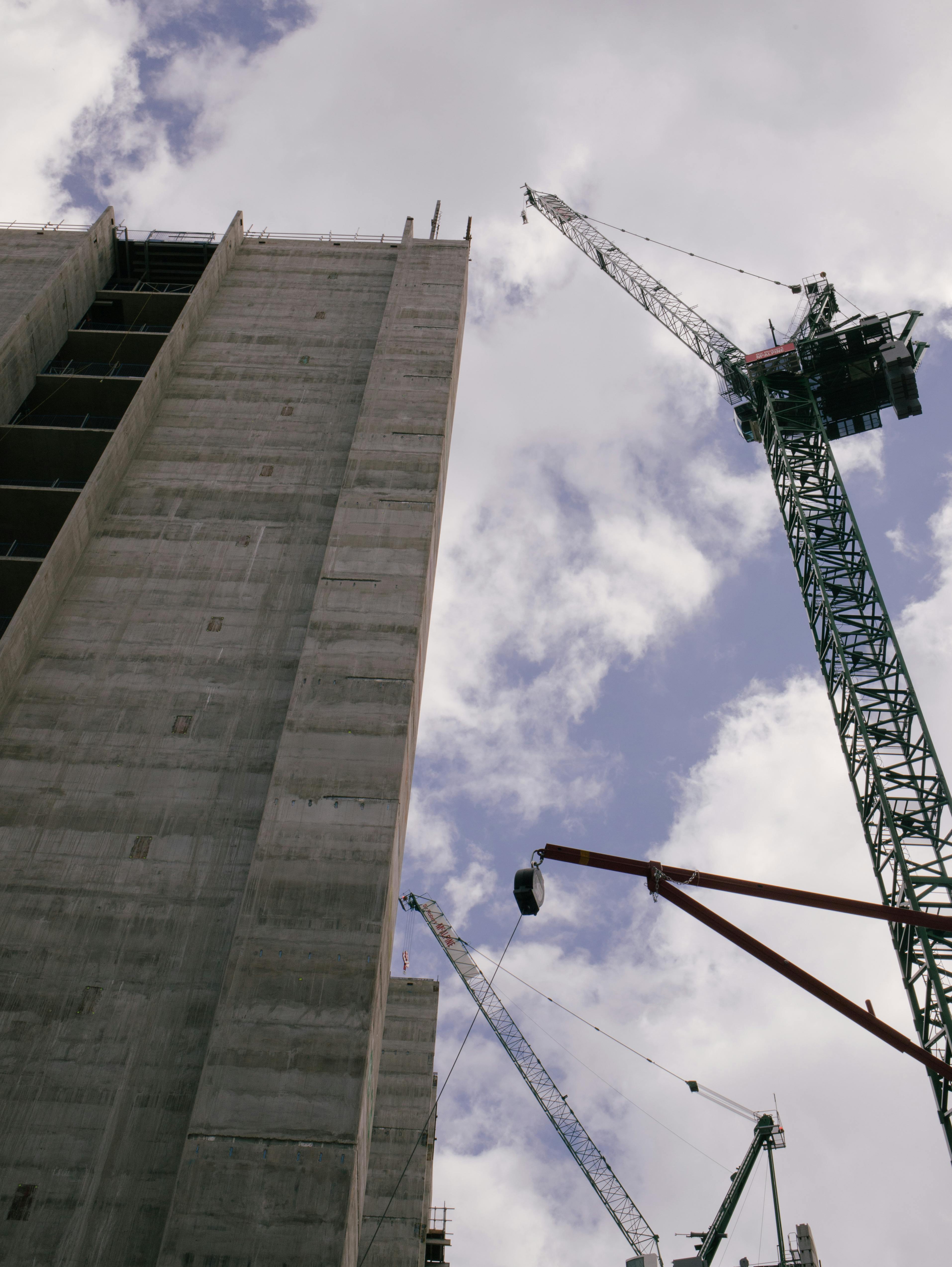 Construction team at work