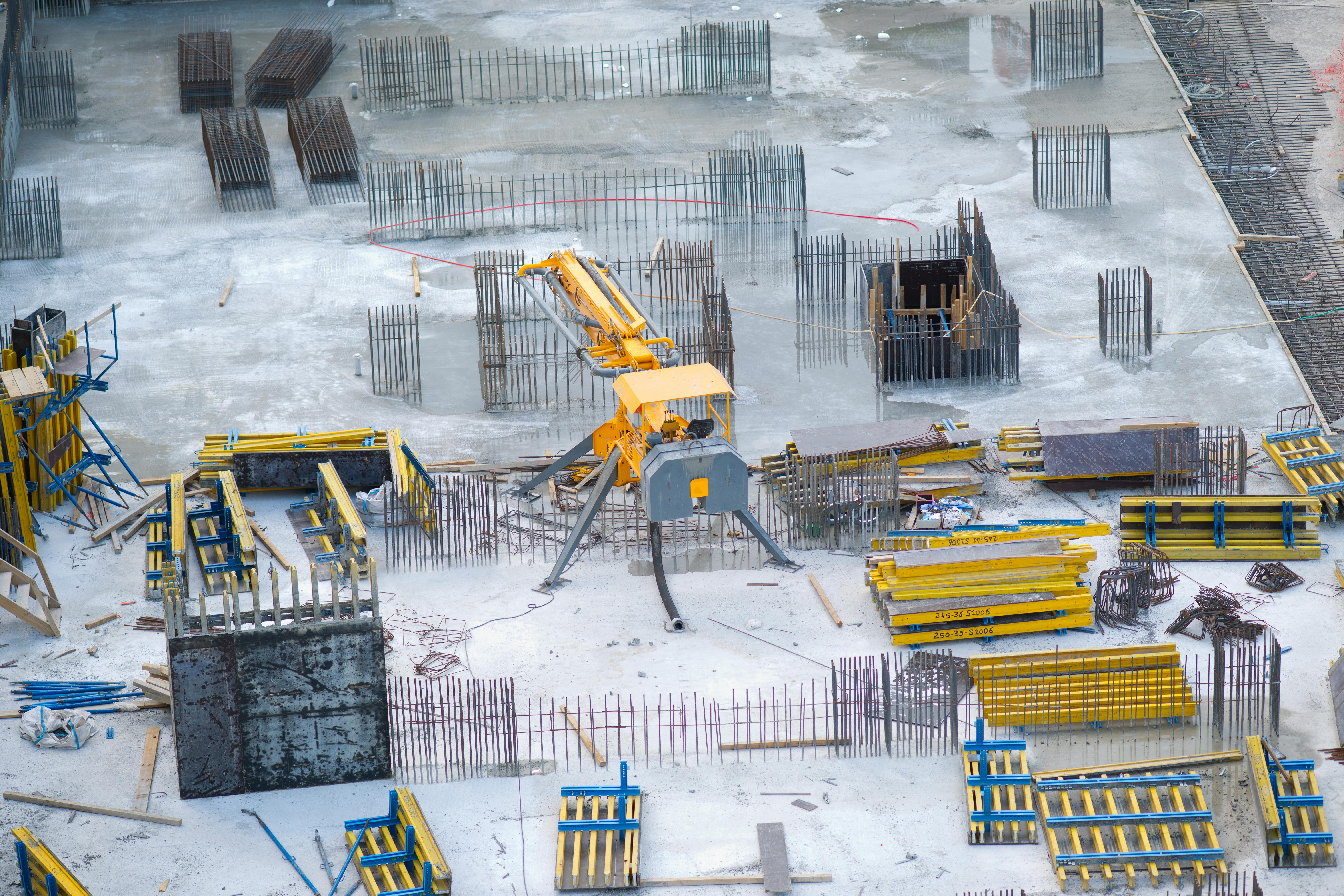 Modern construction project